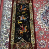 تابلو فرش دستباف شکارگاه