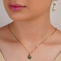 نیم ست استیل طرح الیزابت بسیار شیک کپی طلا