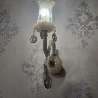 لوستر ۸ شاخه کریستالی|لوستر و چراغ آویز|قم, شهرک قدس|دیوار