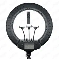 رینگ لایتRL-21بهمراه ریموت،پایه و۳ نگهدارنده گوشی|دوربین عکاسی و فیلم‌برداری|زاهدان, |دیوار