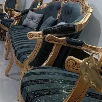 مبل ۷نفره کلاسیک طوسی طلایی استفاده نشده|مبلمان خانگی و میز عسلی|بروجرد, |دیوار