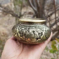 دخل برنجی کوچک قلمزنی