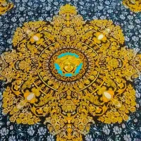 فرش سورنا ورساچه سرمه ای|فرش|وحیدیه, |دیوار