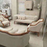 مبل کلاسیک کویین چستر دار چوب راش مدل آبشاری کد ۶۶