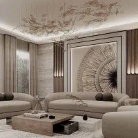 دکوراسیون داخلی ، کاغذ دیواری ، کناف ، کابینت