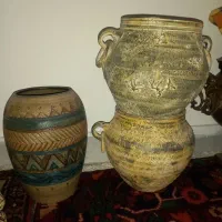 گلدان سفالی پتینه