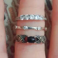 انگشترهای نقره زنانه ظریف بسیارشیک ونونوعیار۹۲۵