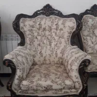 مبل استیل سلطنتی ۹ نفره به همراه ناهار خوری ۸ نفره|مبلمان خانگی و میز عسلی|کرج, اصفهانی‌ها|دیوار