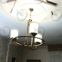 لوستر سه شعله طلایی|لوستر و چراغ آویز|مشهد, سید رضی|دیوار