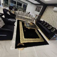 )+فرش وینتج کرم طلا کوب