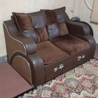 مبل ۷ نفره قهوه ای سوخته|مبلمان خانگی و میز عسلی|گنبد کاووس, |دیوار