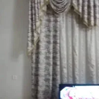 پرده به همراه والان و کتیبه و زیر پرده و تور وسط|پرده، رانر، رومیزی|تهران, پرستار|دیوار