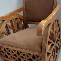 صندلی راک چوبی