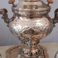 سماورذغالی ست کامل روسی|صنایع دستی و سایر لوازم تزئینی|تهران, شهرک طالقانی|دیوار