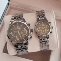 ساعت ست الگانس عروس دامادی سه موتورفعال استیل توپر|ساعت|تبریز, |دیوار