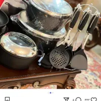 سرویس قابلمه 18 پارچه چدن|ظروف پخت‌وپز|گنبد کاووس, |دیوار