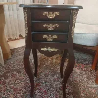 میز تلفن چوبی