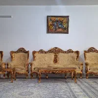 مبل سلطنتی ۸نفره تمیز|مبلمان خانگی و میز عسلی|قم, زنبیل آباد|دیوار