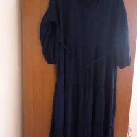 مانتوپیراهنی  بلند سرمه ای قد130سانت|لباس|بابلسر, |دیوار