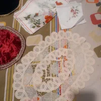 کیف دستی و رومیزی قدیمی|کیف، کفش، کمربند|تهران, حبیب الله|دیوار