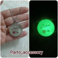 زنجیرو پلاک رزینی شب تاب با اسم شما|بدلیجات|ساوه, |دیوار