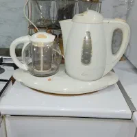 دوعدد کتری و قوری و چای ساز سالم