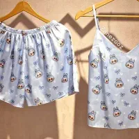 لباس خواب ساتن تاپ شلوارک و اسکرانچی|لباس|چابهار, |دیوار