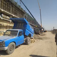 ماسه آجر نخاله شن خاک وغیره(نیسان کمپرسی بنزتک)