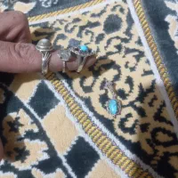 سه عدد انگشتر نقره یک لنگ گوشواره|جواهرات|خمینی‌شهر, |دیوار