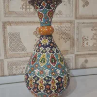 گلدان میناکاری سفالی