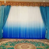 پرده حریر دو رنگ|پرده، رانر، رومیزی|تهران, هرندی|دیوار
