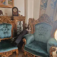 مبلمان سلطنتی ۷ نفره به همراه میز ناهارخوری ۶ نفره|مبلمان خانگی و میز عسلی|تهران, پرواز|دیوار