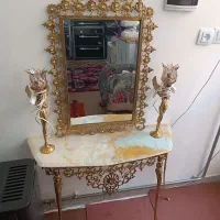 آینه و شمعدان برنز