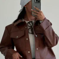 کت چرم بسیار شیک و ترند