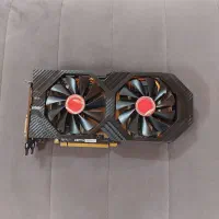 کارت گرافیگ ۸ گیگ rx 580 با جعبه و پیچ پلمب