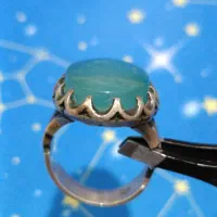 انگشتر نقره با عقیق سرخ و سبز یمنی|جواهرات|تبریز, |دیوار