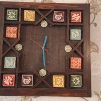 ساعت دیواری چوبی همراه باکس|ساعت دیواری و تزئینی|اصفهان, سرتاوه|دیوار