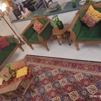 مبلمانو لوستر کنارسالنی ومیز آرایش عتیقه|کلکسیون اشیاء عتیقه|اصفهان, بوستان آینه خانه|دیوار