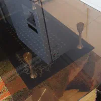 میز جلو مبلی شیشه ای لیزری شیک