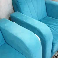 مبلمان راحتی مخمل ترک‌.همراه شال پرده ترک.۴۵۰۰|مبلمان خانگی و میز عسلی|کرمانشاه, |دیوار