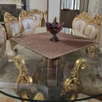 مبل استیل نه نفره با ناهارخوری هشت نفره|مبلمان خانگی و میز عسلی|تهران, قصر فیروزه ۲|دیوار