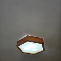 مجموعه چراغ سقفی و دیواری چوبی
