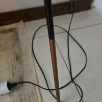 اباژور مشکی مدل نورافکن و سه پایه سفید شید طوسی|چراغ خواب و آباژور|تهران, بوستان چیتگر|دیوار