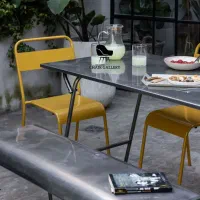 وست صندلی فلزی مینیمال کافه قنادی فضای باز