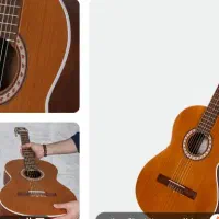 گیتار حرفه ای تمام چوب مفت