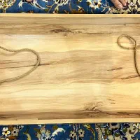 شلف ام دی اف طرح چوب طناب کنفی|کتابخانه، شلف، قفسههای دیواری|قم, شهرک قدس|دیوار