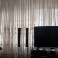 پرده کتان جنس خوب پذیرایی و اتاق خواب