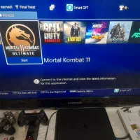 ps4 پی اس فور دو دسته اسلیم|کنسول، بازی ویدئویی و آنلاین|گلبهار, شهر جدید گلبهار|دیوار