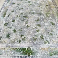 فرش طرح میلان سبز1200شانه برجسته|فرش|کاشان, مزرعه نو|دیوار