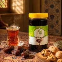 شیره خرما خالص و غلیظ بدون شکر افزوده تولید تازه